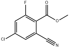 Benzoic acid, 4-chloro-2-cyano-6-fluoro-, methyl ester Structure