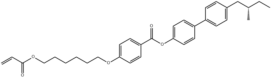 4-(6-Acryloyloxyhexyloxy)-benzoesure (4′-((2S)-methylbutyl)-biphenyl-4-ylester) Structure