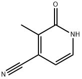 4-Pyridinecarbonitrile, 1,2-dihydro-3-methyl-2-oxo- 结构式