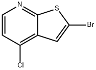 Thieno[2,3-b]pyridine, 2-bromo-4-chloro- Struktur