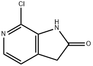 7-クロロ-1H,2H,3H-ピロロ[2,3-C]ピリジン-2-オン 化学構造式