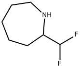 1H-Azepine, 2-(difluoromethyl)hexahydro- Structure