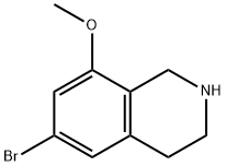 Isoquinoline, 6-bromo-1,2,3,4-tetrahydro-8-methoxy- Struktur