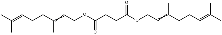 Butandisure, bis(3,7-dimethyl-2,6-octadienyl)ester Struktur
