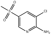 2-Pyridinamine, 3-chloro-5-(methylsulfonyl)- Structure