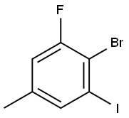 Benzene, 2-bromo-1-fluoro-3-iodo-5-methyl- Struktur