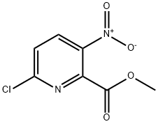 2-Pyridinecarboxylic acid, 6-chloro-3-nitro-, methyl ester Struktur
