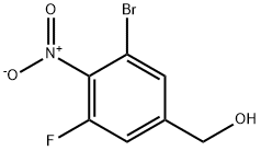 Benzenemethanol, 3-bromo-5-fluoro-4-nitro- Structure