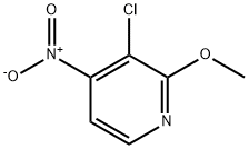 3-氯-2-甲氧基-4-硝基吡啶 结构式