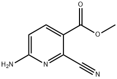 3-Pyridinecarboxylic acid, 6-amino-2-cyano-, methyl ester Structure