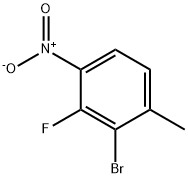 2-溴-3-氟-1-甲基-4-硝基苯, 1805938-96-8, 结构式