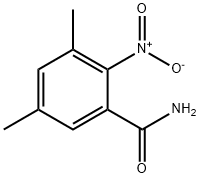 3,5-二甲基-2-硝基苯甲酰胺 结构式