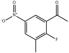 Ethanone, 1-(2-fluoro-3-methyl-5-nitrophenyl)- Structure