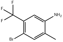 Benzenamine, 4-bromo-2-methyl-5-(trifluoromethyl)- Struktur