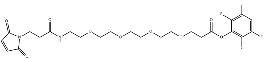 MAL-AMIDO-PEG4-TFP ESTER, 1807540-84-6, 结构式