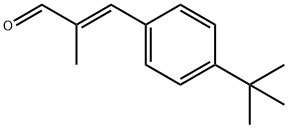 2-Propenal, 3-[4-(1,1-dimethylethyl)phenyl]-2-methyl-, (2E)- Structure