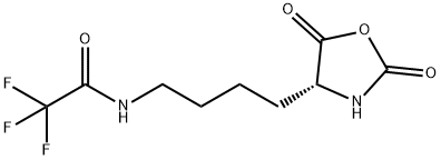 N-[4-[(4R)-2,5-Dioxo-4-oxazolidinyl]butyl]-2,2,2-trifluoroacetamide Structure