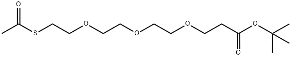 S-acetyl-PEG3-t-butyl ester Structure