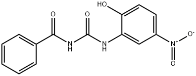 1-Benzoyl-3-(2-hydroxy-5-nitrophenyl)urea 化学構造式