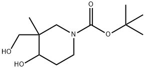 Tert-Butyl 4-Hydroxy-3-(Hydroxymethyl)-3-Methylpiperidine-1-Carboxylate(WX641120) Structure