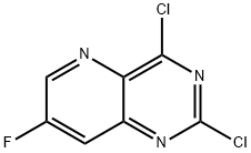 2,4-dichloro-7-fluoropyrido[3,2-d]pyrimidine Structure