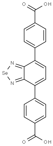 4,4′-(benzo[c][1,2,5]selenadiazole-4,7-diyl)dibenzoic acid Struktur