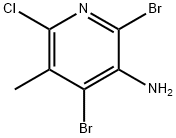 3-Pyridinamine, 2,4-dibromo-6-chloro-5-methyl- Struktur