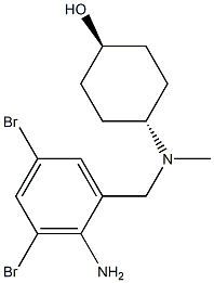 Cyclohexanol, 4-[[(2-amino-3,5-dibromophenyl)methyl]methylamino]-, trans-,18683-89-1,结构式