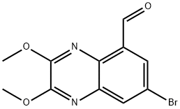 5-Quinoxalinecarboxaldehyde, 7-bromo-2,3-dimethoxy- Struktur