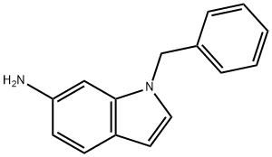 1-苄基-1H-吲哚-6-胺 结构式