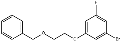 1-[2-(Benzyloxy)ethoxy]-3-bromo-5-fluorobenzene,1879257-48-3,结构式