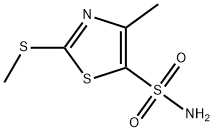 5-Thiazolesulfonamide, 4-methyl-2-(methylthio)- 结构式