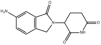 3-(6-氨基-1-氧代异吲哚啉-2-基)哌啶-2,6-二酮, 191732-74-8, 结构式