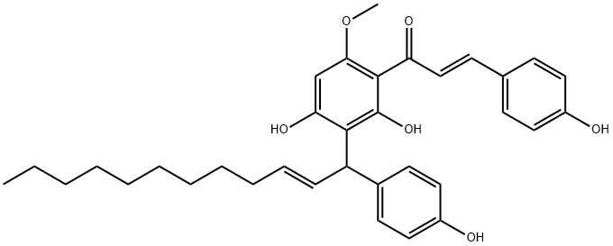 GALANGANONE B, 1922129-43-8, 结构式