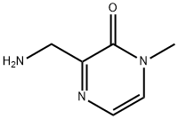 2(1H)-Pyrazinone, 3-(aminomethyl)-1-methyl- Struktur