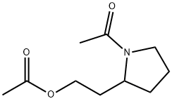 Ethanone, 1-[2-[2-(acetyloxy)ethyl]-1-pyrrolidinyl]- Structure