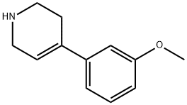 Pyridine, 1,2,3,6-tetrahydro-4-(3-methoxyphenyl)- Structure