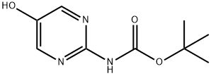 Carbamic acid, N-(5-hydroxy-2-pyrimidinyl)-, 1,1-dimethylethyl ester Struktur