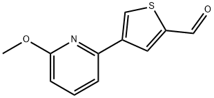 4-(6-Methoxypyridin-2-yl)thiophene-2-carbaldehyde Struktur