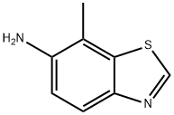 7-甲基苯并[D]噻唑-6-胺 结构式