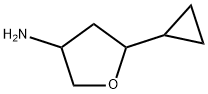 3-Furanamine, 5-cyclopropyltetrahydro- Struktur