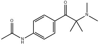 4-(3-DIMETHYLAMINO-2-METHYLPROPIONYL)ACETANILIDE  化学構造式