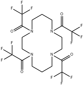 1,4,8,11- tetra(trifluoroacetyl)-1,4,8,11-tetraazacyclotetradecane 化学構造式