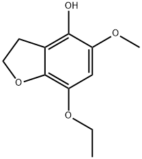 4-Benzofuranol,7-ethoxy-2,3-dihydro-5-methoxy-(9CI) 结构式