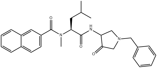 203500-32-7 2-Naphthalenecarboxamide,N-methyl-N-[3-methyl-1-[[[4-oxo-1-(phenylmethyl)-3-pyrrolidinyl]amino]carbonyl]butyl]-,[3(S)]-(9CI)