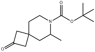 7-Azaspiro[3.5]nonane-7-carboxylic acid, 6-methyl-2-oxo-, 1,1-dimethylethyl ester Struktur