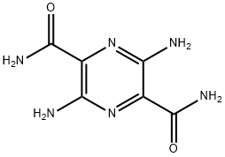 2,5-Pyrazinedicarboxamide, 3,6-diamino-,203798-32-7,结构式