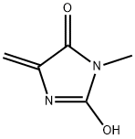 4H-Imidazol-4-one,3,5-dihydro-2-hydroxy-3-methyl-5-methylene-(9CI) 化学構造式