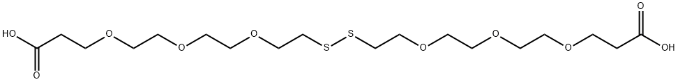 Acid-PEG3-SS-PEG3-Acid Structure