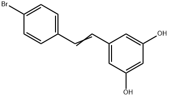 3,5-DIHYDROXY-4''-BROMOSTILBENE 化学構造式